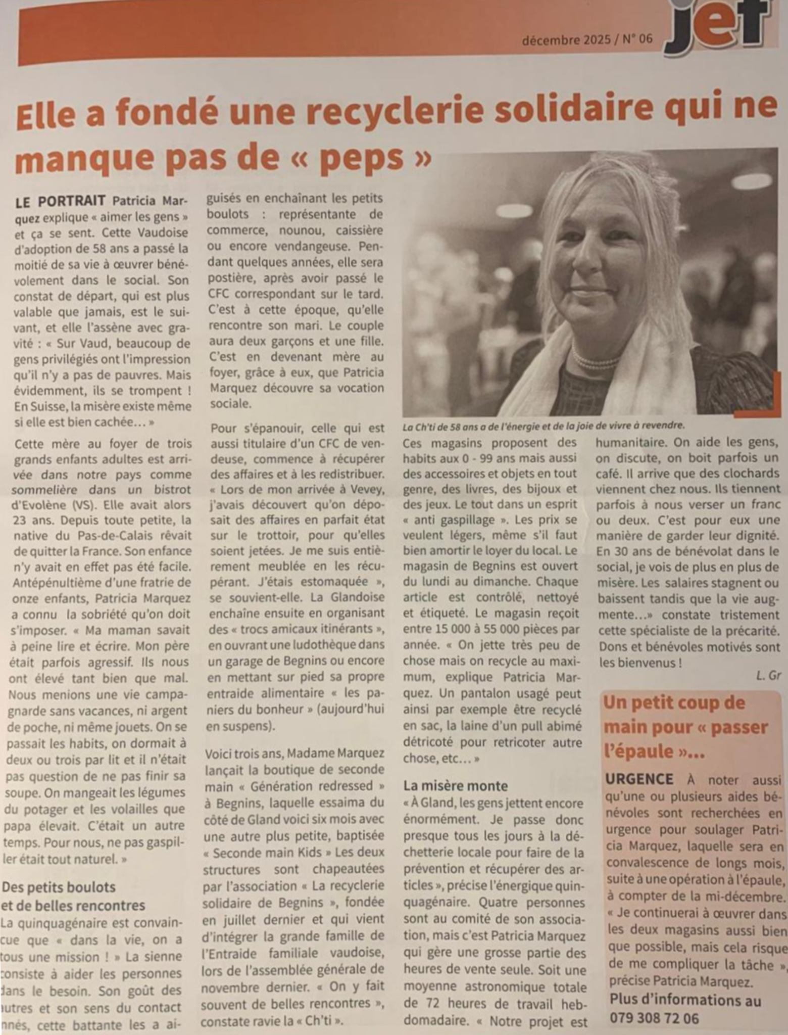 Portrait de la fondatrice de la recyclerie solidaire